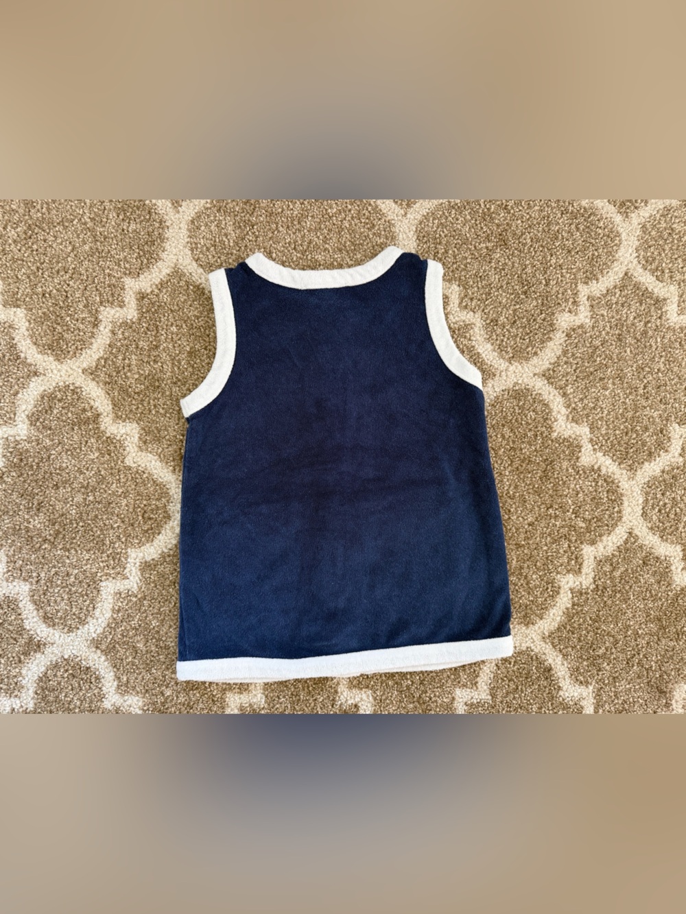 Minnow - girls navy french terry dress - size 2T - Picture 3 of 4